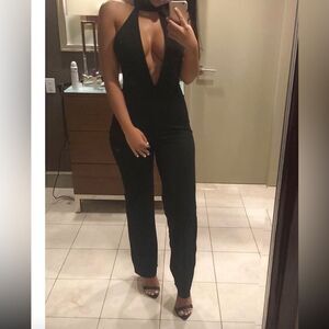 Jumpsuit with mesh side panels